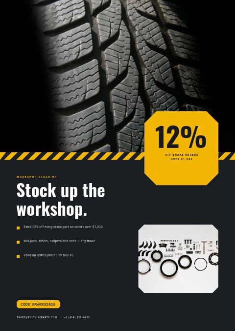 Automotive Parts Catalog — Promo / Sale page