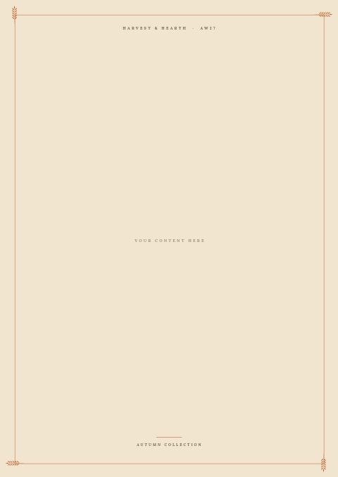 Autumn Collection — Framed Blank page