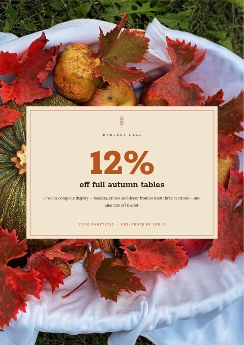 Autumn Collection — Promo / Sale page