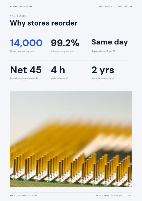 B2B Catalog — By the Numbers page