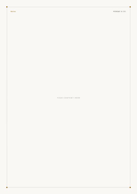 Back to Work — Framed Blank page