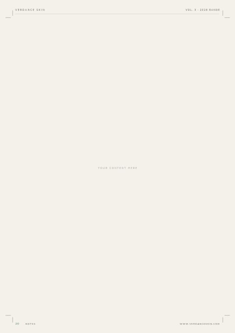 Beauty Catalog — Framed Blank page