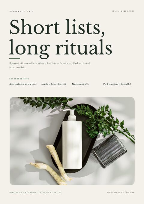 Beauty Catalog — Cover · poster page