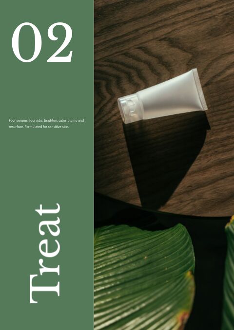 Beauty Catalog — Collection Divider page