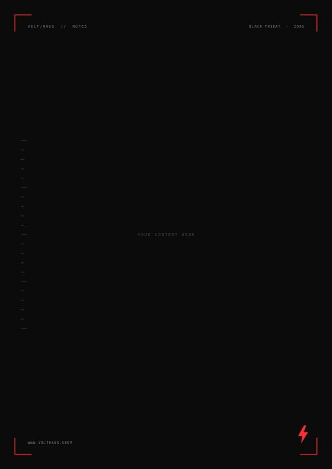 Black Friday — Framed Blank page