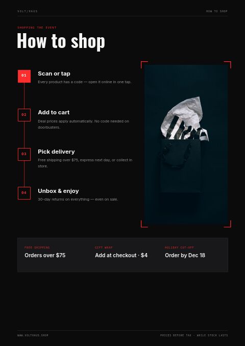 Black Friday — How to Order page