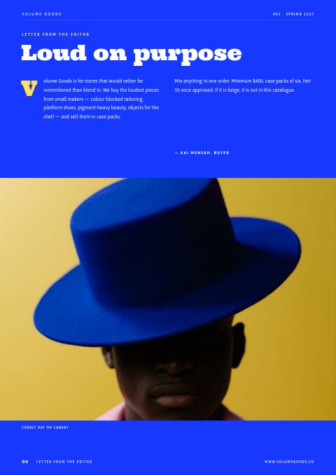 Bold Catalog — Welcome / About page