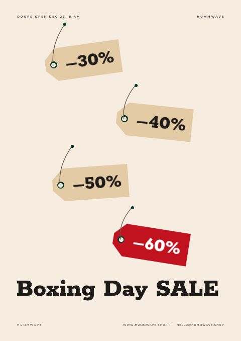 Boxing Day — Cover · poster page