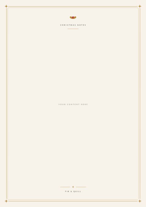 Christmas — Framed Blank page