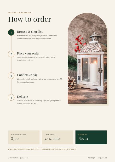 Christmas — How to Order page
