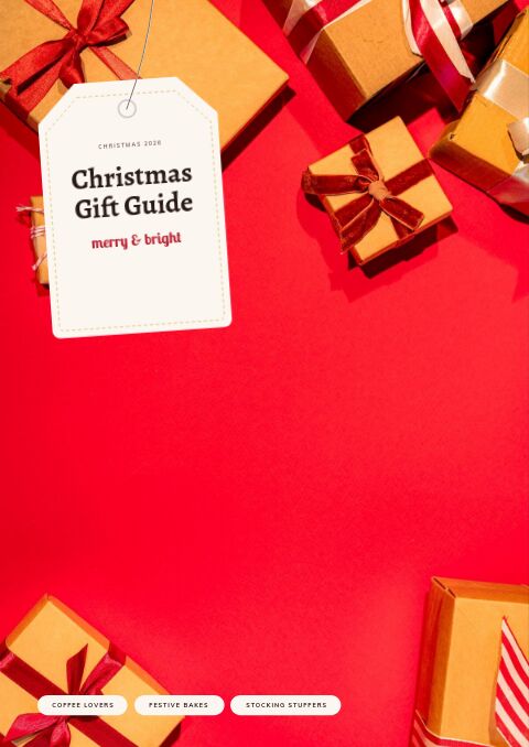 Christmas Gift Guide — Cover · poster page