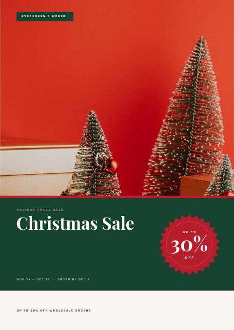 Christmas Sale — Cover · band page