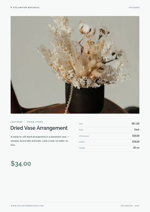 Clean Catalog — Featured Product page