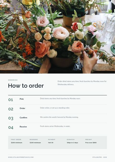 Clean Catalog — How to Order page
