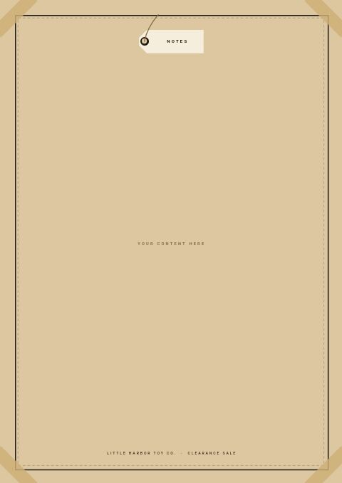 Clearance Sale — Framed Blank page