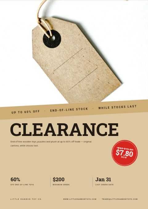 Clearance Sale — Cover · band page