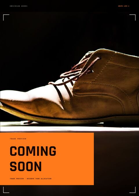 Coming Soon — Cover · poster page