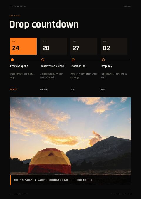 Coming Soon — Event / Launch page