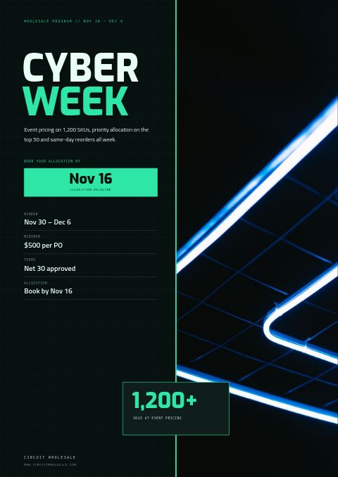 Cyber Week catalog template cover