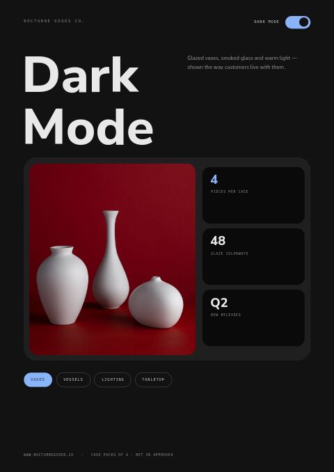 Dark Mode Catalog catalog template cover