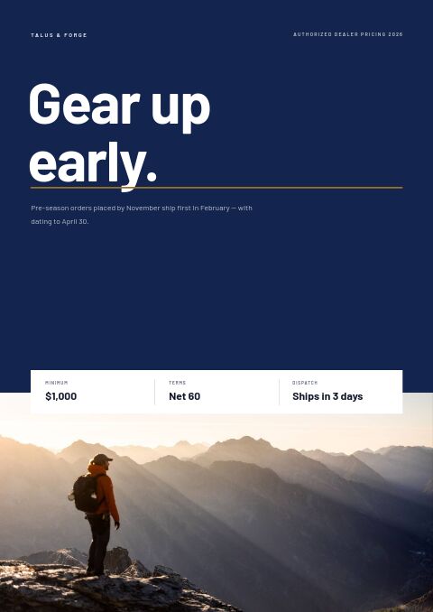 Dealer Catalog — Cover · poster page