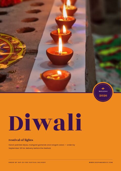 Diwali — Cover · poster page