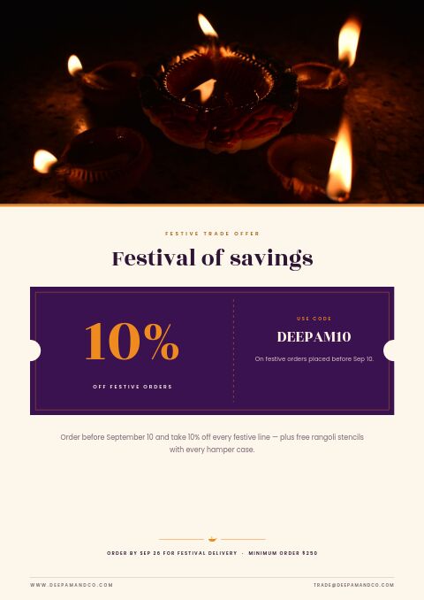 Diwali — Promo / Sale page