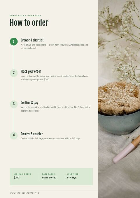 Earth Day — How to Order page