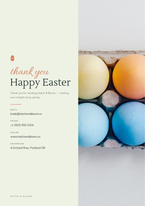 Easter Collection — Back Cover page