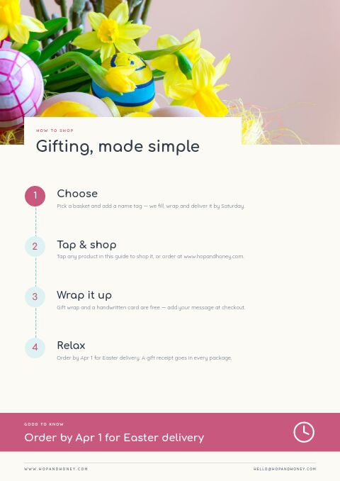 Easter Gift Guide — How to Order page
