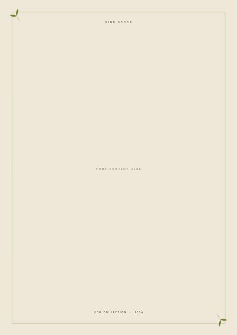 Eco Collection — Framed Blank page