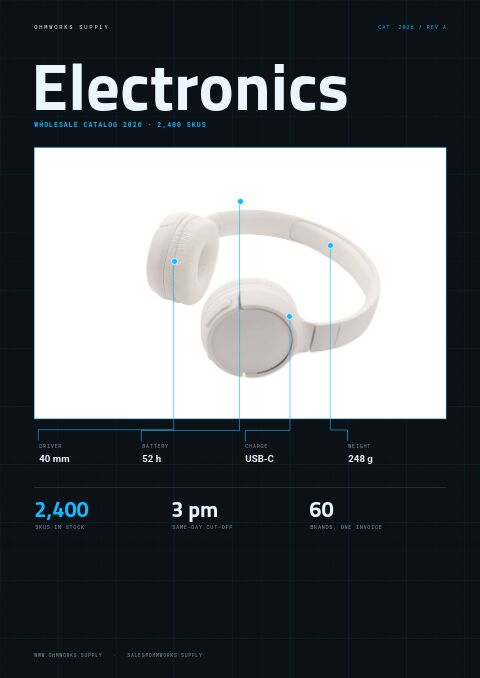 Electronics Catalog catalog template cover