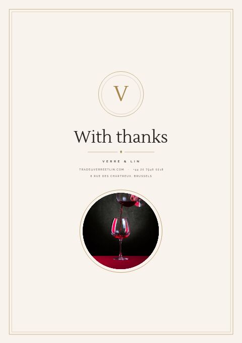 Elegant Catalog — Back Cover page