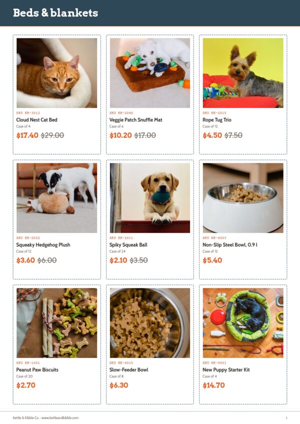 End of Season Sale — product page, 3 × 3 grid