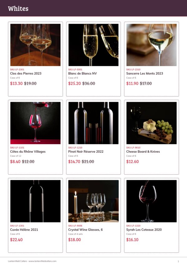 End of Summer Sale — product page, 3 × 3 grid