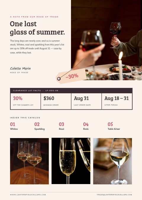 End of Summer Sale — Welcome / About page