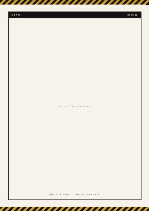 End of Year Sale — Framed Blank page