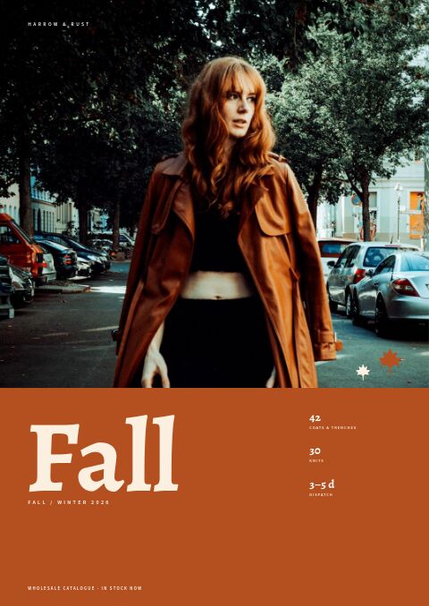 Fall Fashion catalog template cover