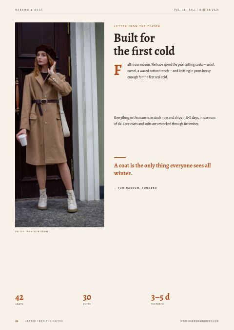 Fall Fashion — Welcome / About page