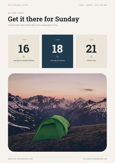 Father’s Day — Event / Launch page