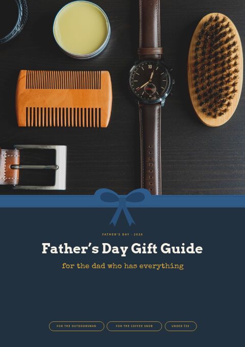 Father’s Day Gift Guide — Cover · band page