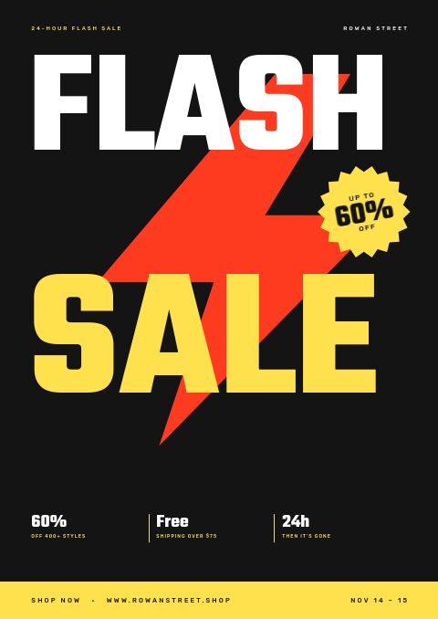 Flash Sale catalog template cover
