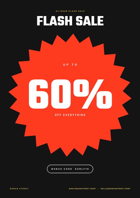 Flash Sale — Cover · poster page