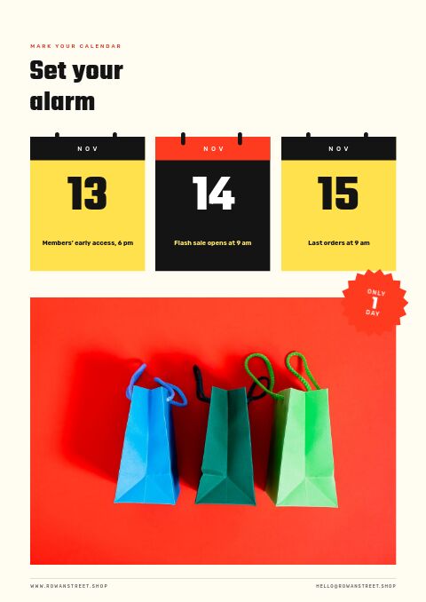 Flash Sale — Event / Launch page