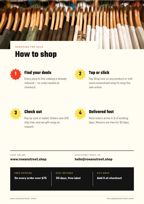 Flash Sale — How to Order page