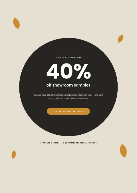 Furniture Catalog — Promo / Sale page