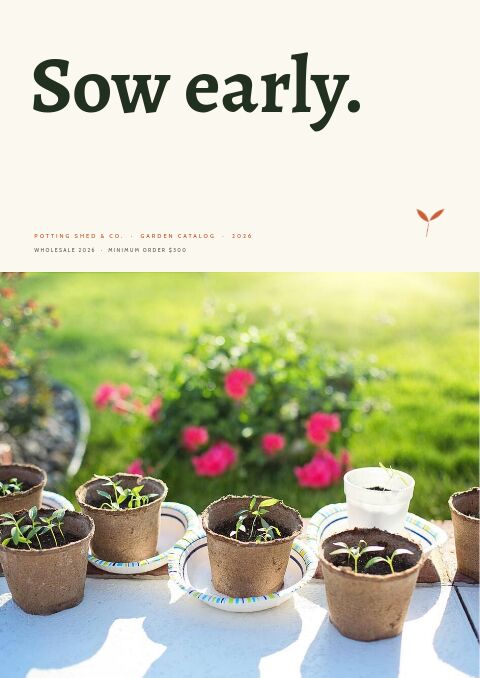 Garden Catalog — Cover · poster page
