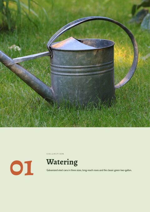 Garden Catalog — Collection Divider page