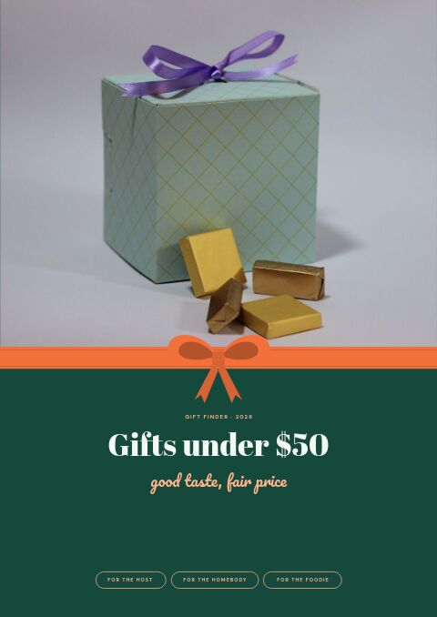 Gifts Under $50 — Cover · band page