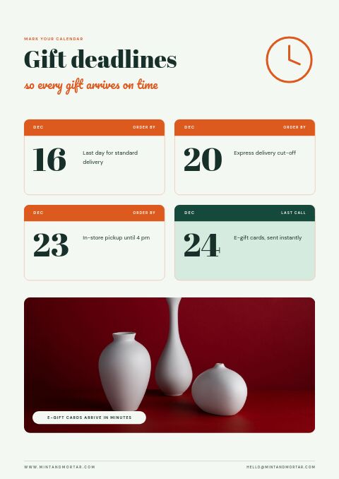 Gifts Under $50 — Event / Launch page